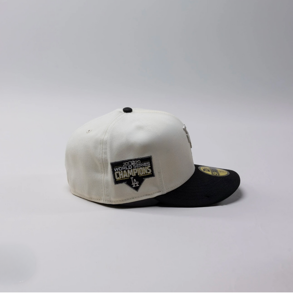 NEW ERA 59FIFTY A-FRAME CHROMED AND BLACK LOS ANGELES DODGERS