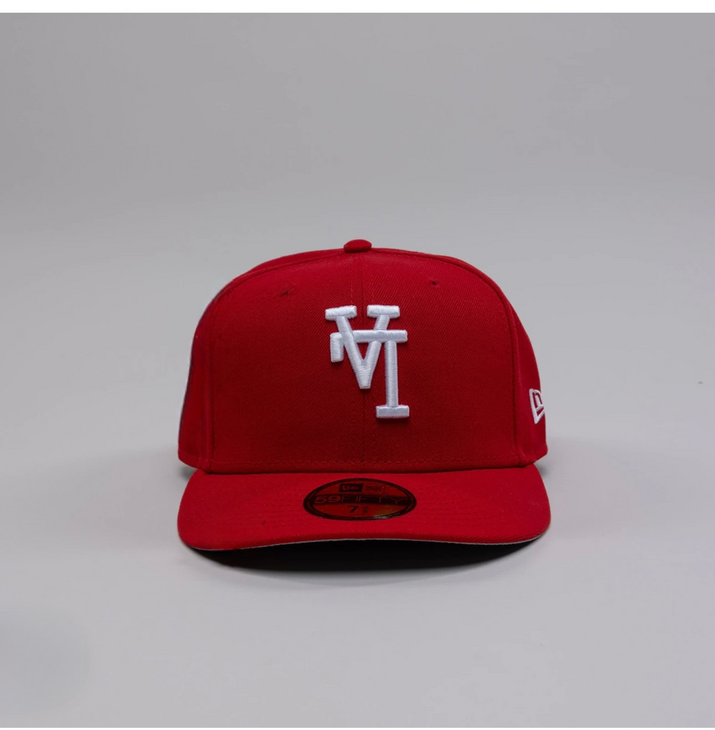 NEW ERA 59FIFTY RED LOS ANGELES REVERSED