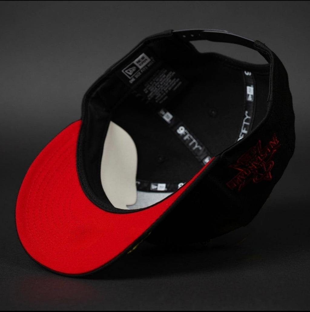 NEW ERA 9FIFTY SNAPBACK LOS ANGELES ANGELS BLACK & RED