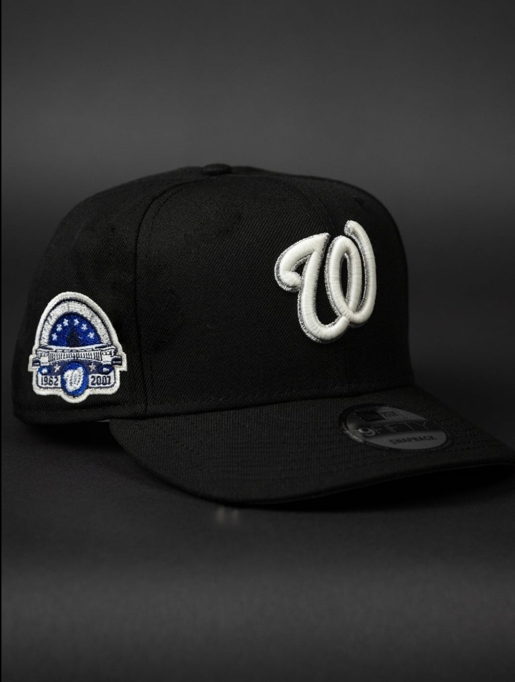 NEW ERA 9FIFTY SNABPACK WASHINGTON NATIONALS BLACK & WHITE